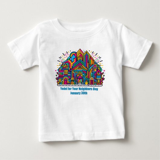 1月30日 – Yodel for Your Neighbor Day ベビーTシャツ (正面)