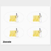 1月5日 楕円形シール (シート)