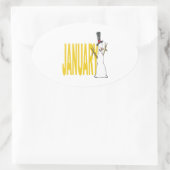 1月5日 楕円形シール (バッグ)