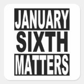 1月6日アメリカ民主主義に関する問題 スクエアシール (正面)