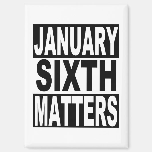 1月6日アメリカ民主主義に関する問題 マグネット (正面)