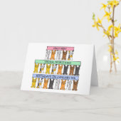 1月9日誕生日、かわいい猫たち カード (黄色い花)