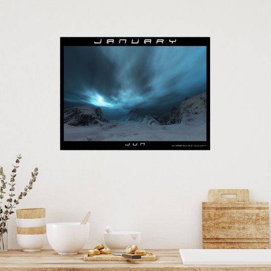 1月 ポスター (キッチン)