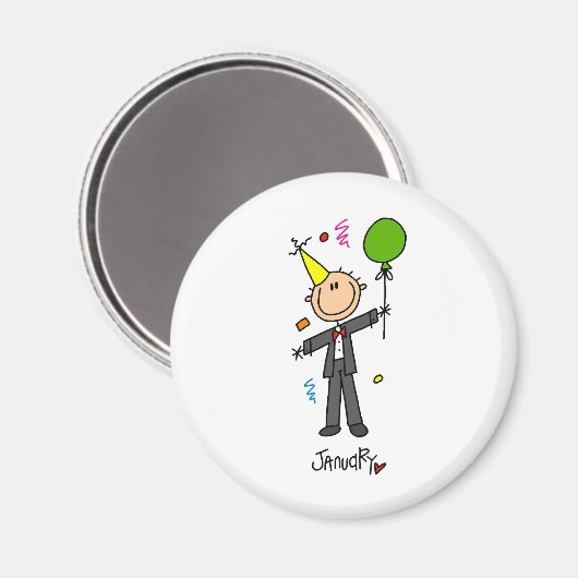 1月 マグネット (正面/裏面)