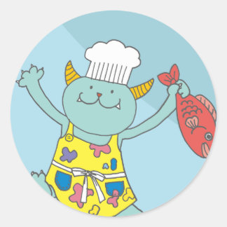 1月 モンスターシール 6枚入り ラウンドシール