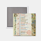 1月；姿食べ物ズと飲み マグネット (正面/裏面)