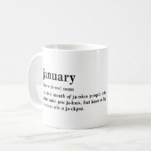 1月 定義 誕生日 コーヒーマグカップ (正面左)