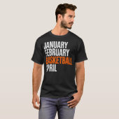 1月 2月 バスケットボール 4月 - マッドネス Tシャツ (正面フル)