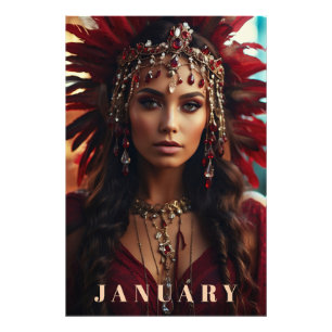 *~* 1月Headdress GARNET AP53ボホフォトプリント フォトプリント