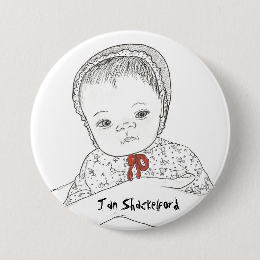 1月Shackelfordのベビーボタン#05 缶バッジ (正面)
