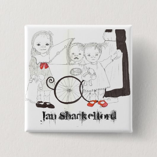 1月Shackelfordのベビーボタン#06 缶バッジ (正面)