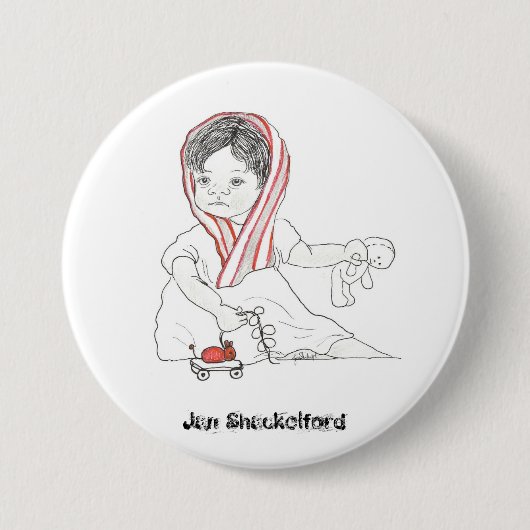 1月Shackelfordのベビーボタン#08 缶バッジ (正面)