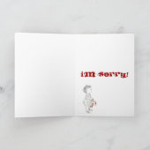 1月Shackelfordの挨拶状私は残念です カード (内部)