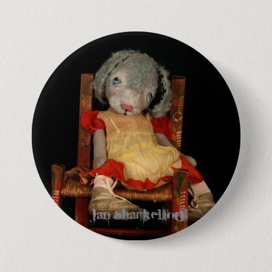 1月Shackelfordボタンの未知の動物のビンゴ 缶バッジ (正面)