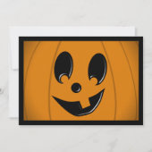 1本の歯を持つJack-O間抜け-Lanten顔 招待状 (正面)