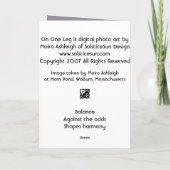 1本の足 カード (裏面)