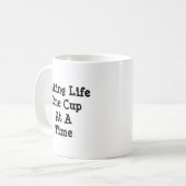 1杯ずつライフを取る – Mug-A-Tude コーヒーマグカップ (正面左)