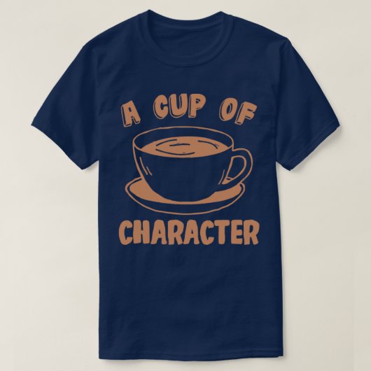1杯のキャラクター Tシャツ (デザイン正面)