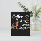 1杯のコーヒーとジャーマンシェパード 招待状 (スタンド正面)