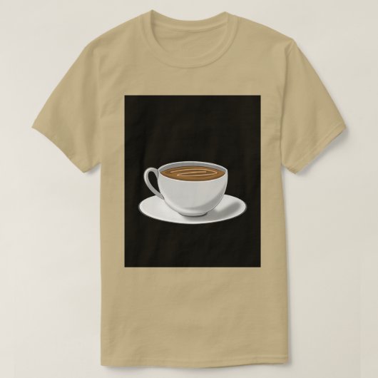 1杯のコーヒーをお願い Tシャツ (デザイン正面)