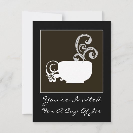 1杯のジョー招待状 招待状 (正面)