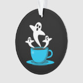 1杯の幽霊喫煙 オーナメント (正面)