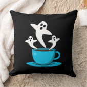 1杯の幽霊喫煙 クッション (ブランケット)