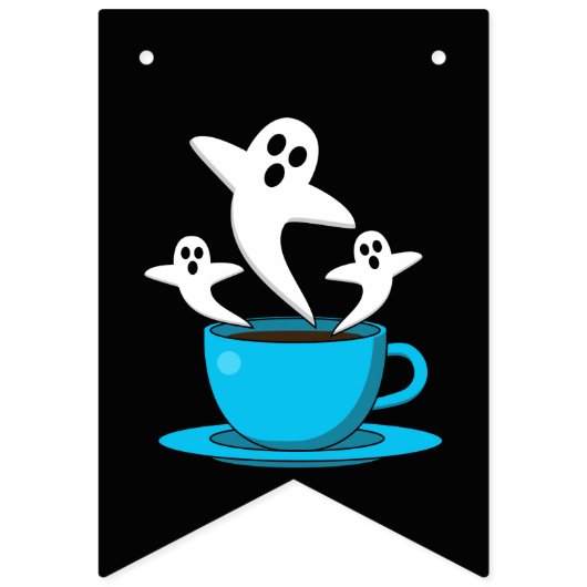 1杯の幽霊喫煙 バンティングフラッグ (第2の旗)