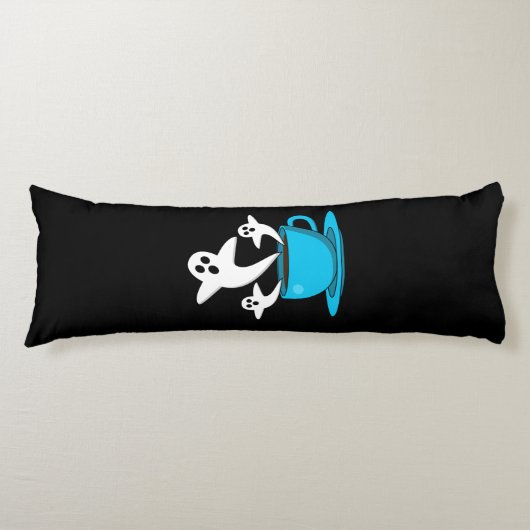 1杯の幽霊喫煙 ボディピロー (正面)