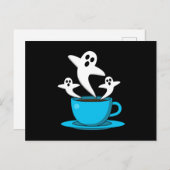 1杯の幽霊喫煙 ポストカード (正面/裏面)