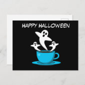 1杯の幽霊喫煙 |名前の追加 案内ポストカード (正面/裏面)