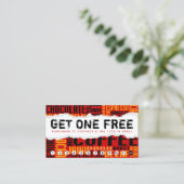 1杯の自由なコーヒーを得て下さい ロイヤリティカード (スタンド正面)