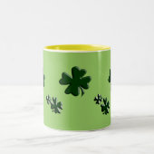 1杯の金ゴールド ツートーンマグカップ (中央)