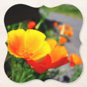 1杯の金ゴールド ペーパーコースター (正面)