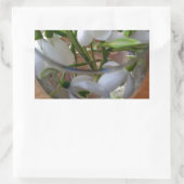 1杯の雪 長方形シール (バッグ)