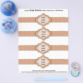 1枚あたり4ソープバンドバラオレンジ色リボンの好意 チラシ (シングル)