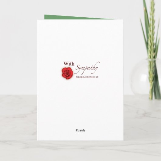 1枚のお悔やみカード:林の祖母の場 カード (裏面)