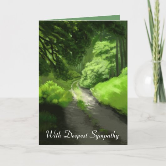 1枚のお悔やみカード:林の祖母の場 カード (正面)