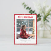 1枚のお洒落写真で冬のクリスマス シーズンポストカード (スタンド正面)