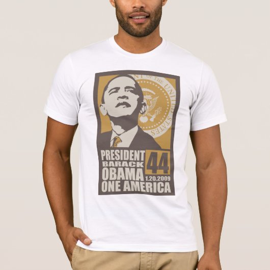 1枚のアメリカの就任式のワイシャツ Tシャツ (正面)