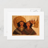 1枚のインディアン ポストカード (正面/裏面)