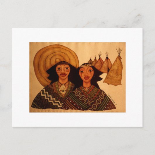 1枚のインディアン ポストカード (正面)