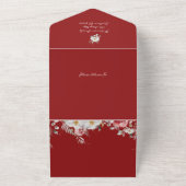 1枚のカードでクリスマスの写真を撮影 オールインワン招待状 (外側)