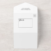 1枚のクリスマスカードに5枚の写真 オールインワン招待状 (外側)