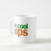 1枚のクールなポップのTシャツ コーヒーマグカップ (正面左)