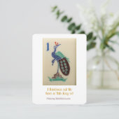 1枚のタケのスーツのタイル-説明的なカード 招待状 (スタンド正面)