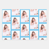 1枚のパーソナライズされた写真パターン ラッピングペーパーシート (正面3)