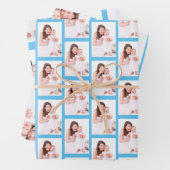 1枚のパーソナライズされた写真パターン ラッピングペーパーシート (インサイチュ)