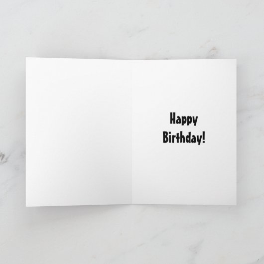 1枚のビールおもしろい誕生日カード カード (内部)