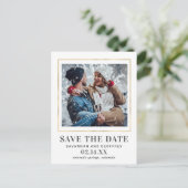 1枚のフォトウェディング日付はがきを保存 案内ポストカード (スタンド正面)